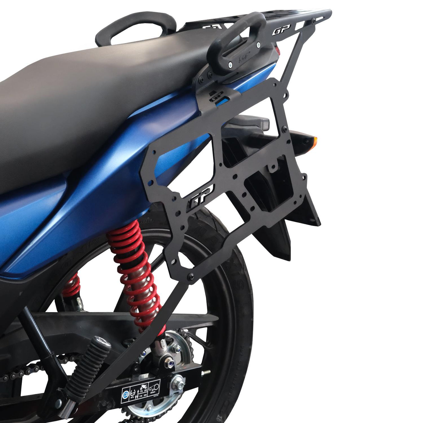 GP Kompozit Rear Luggage Rack and Side Carrier Pannier Black Compatibl ...