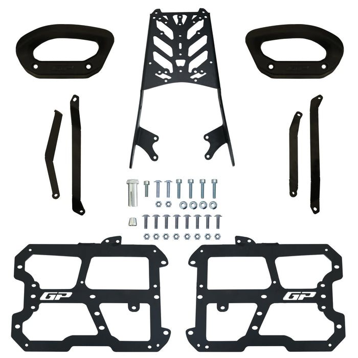 GP Kompozit Rear Luggage Rack and Side Carrier Pannier Black Compatible For Honda CB125F 2025