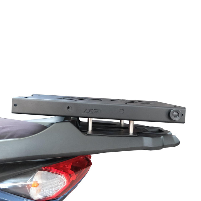 GP Kompozit Adjustable Rear Luggage Rack Black Compatible For Yamaha NMAX 125 / NMAX 155 2021-2025