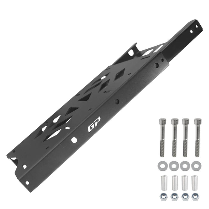 GP Kompozit Adjustable Rear Luggage Rack Black Compatible For Yamaha NMAX 125 / NMAX 155 2021-2025