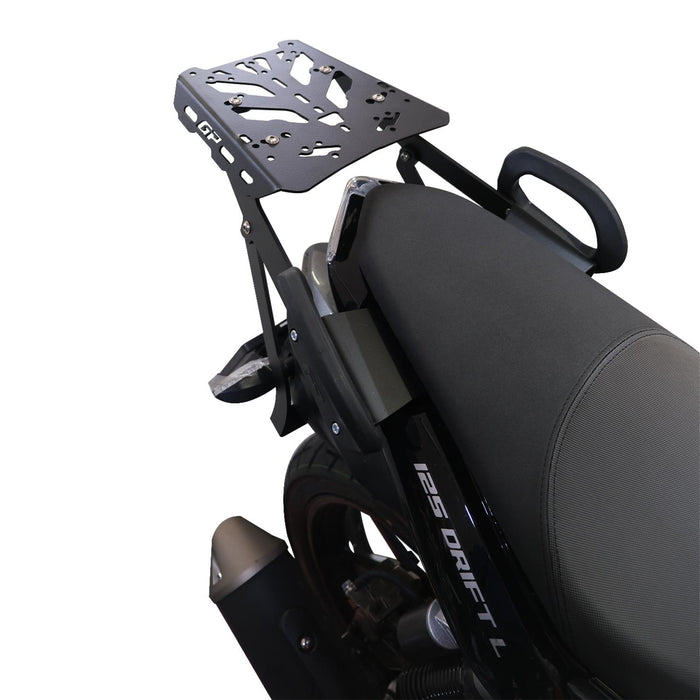 GP Kompozit Rear Luggage Rack / Carrier Black Compatible with Mondial 125 Drift L 2011-2026