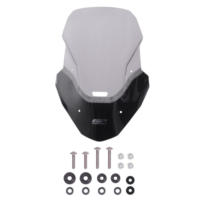 GP Kompozit Windshield Windscreen Smoked Compatible For RKS Reale125 2022-2025 2022-2025