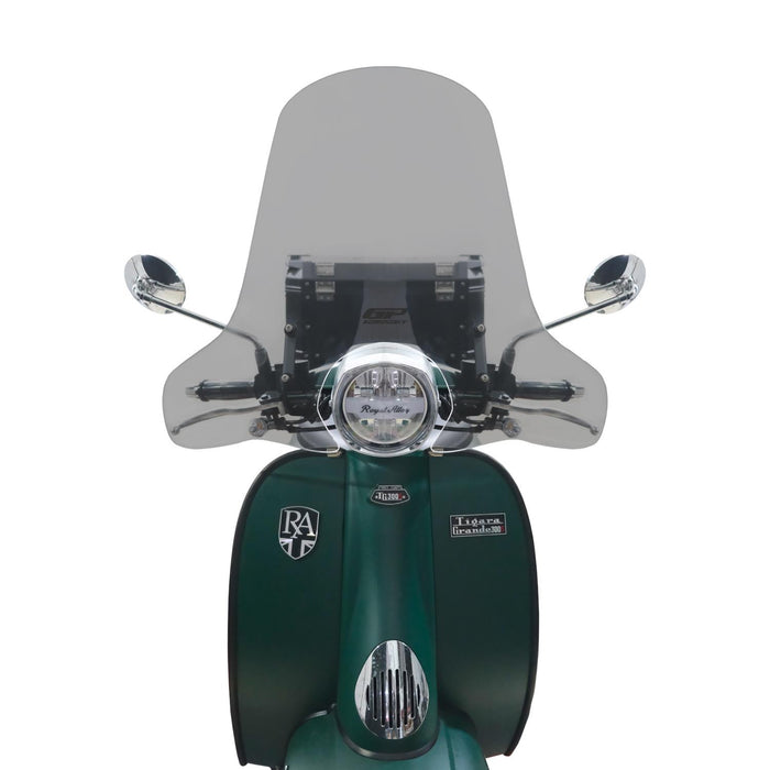 GP Kompozit Windshield Windscreen Smoked Compatible For Royal Alloy Tigara Grande 125 / 150 / 300 2020-2024 2020-2024