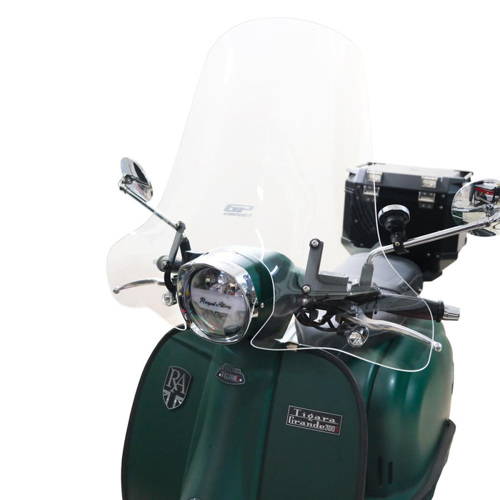 GP Kompozit Windshield Windscreen Clear Compatible For Royal Alloy Tigara Grande 125 / 150 / 300  2020-2024