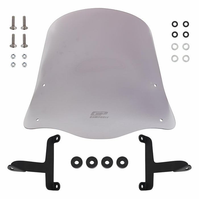 GP Kompozit Windshield Windscreen Smoked Compatible For Scooter Universal 2020