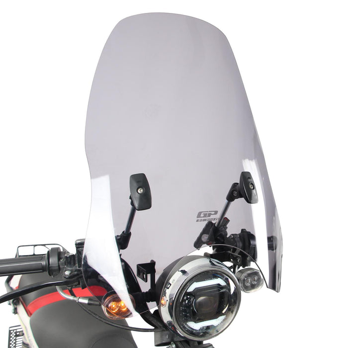 GP Kompozit Adjustable Windshield Windscreen Smoked For Scooter Universal