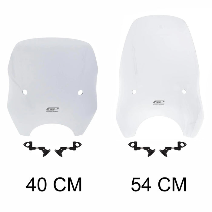 Parabrisas Ajustable GP Kompozit Transparente Para Scooter Universal