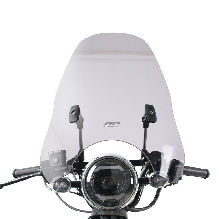 GP Kompozit Adjustable Windshield Windscreen Clear For Scooter Universal