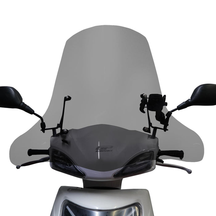 GP Kompozit Windshield Windscreen With Handguard Smoked Compatible For Scooter Universal