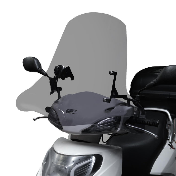 GP Kompozit Windshield Windscreen With Handguard Smoked Compatible For Scooter Universal