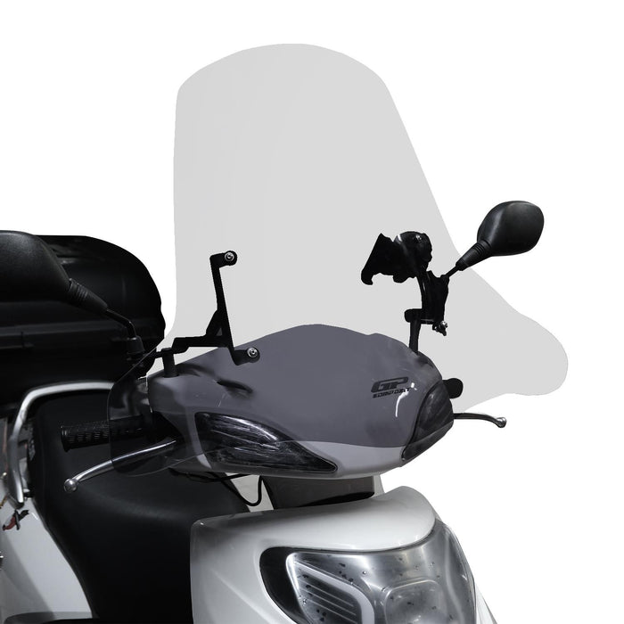GP Kompozit pare-brise avec protège-mains Transparent Compatible pour Scooter universel 