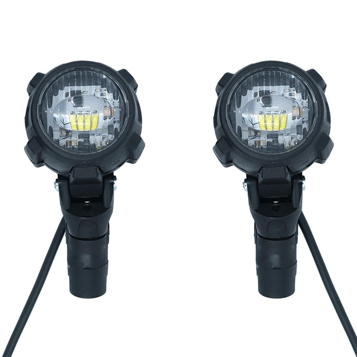 GP Kompozit SFR002 Large Universal Motorcycle Fog Light Set, Black