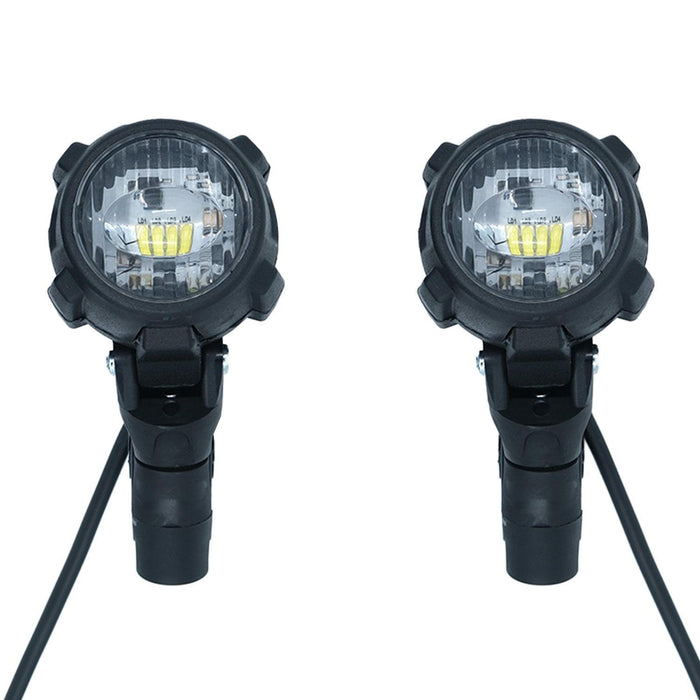 GP Kompozit SFR002 Large Universal Motorcycle Fog Light Set, Black