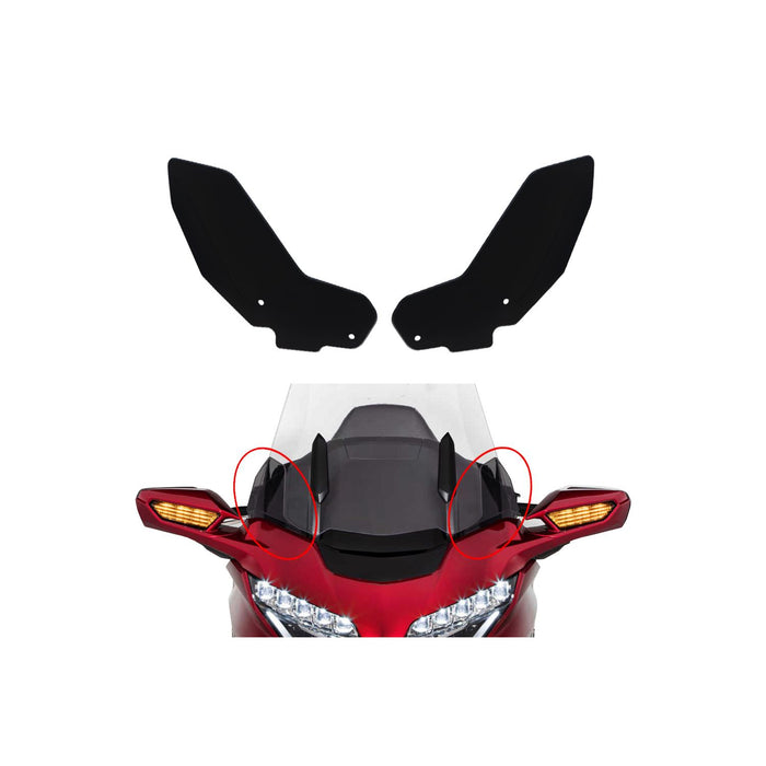 GP Kompozit Side Spoiler Wind Deflector Black Compatible For Honda GL1800 Gold Wing  2018-2023