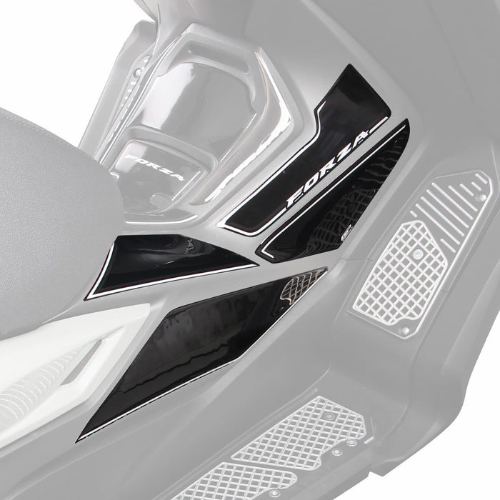GP Kompozit Side Strip Lower Tank Pad Gray Compatible For Honda Forza 250 / Forza 300 / Forza 350 / NSS300 / NSS350  2012-2026