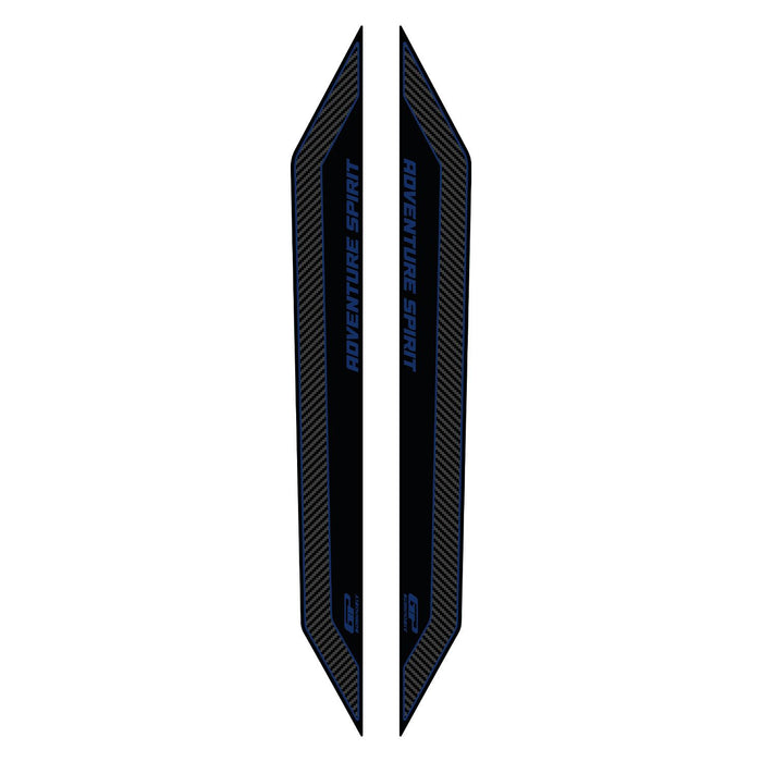 GP Kompozit Side Strip Tank Pad Carbon-Blue Compatible For Honda ADV350