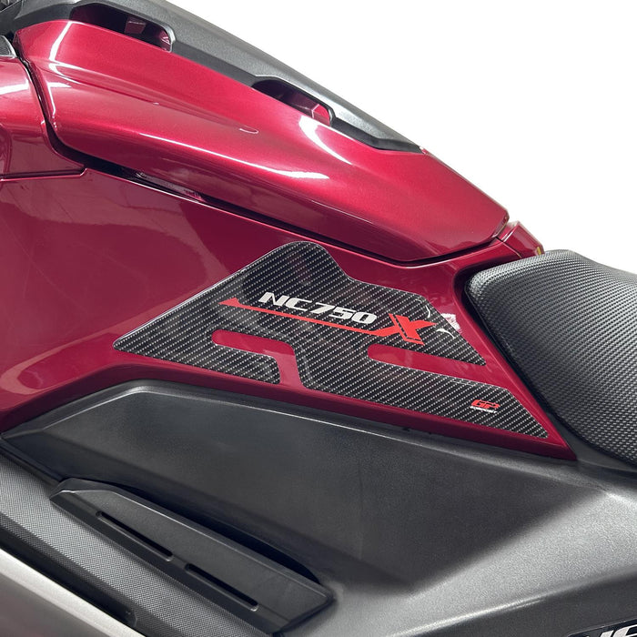 GP Kompozit Protection de réservoir à bande latérale en carbone compatible pour Honda NC750X 2016-2020 