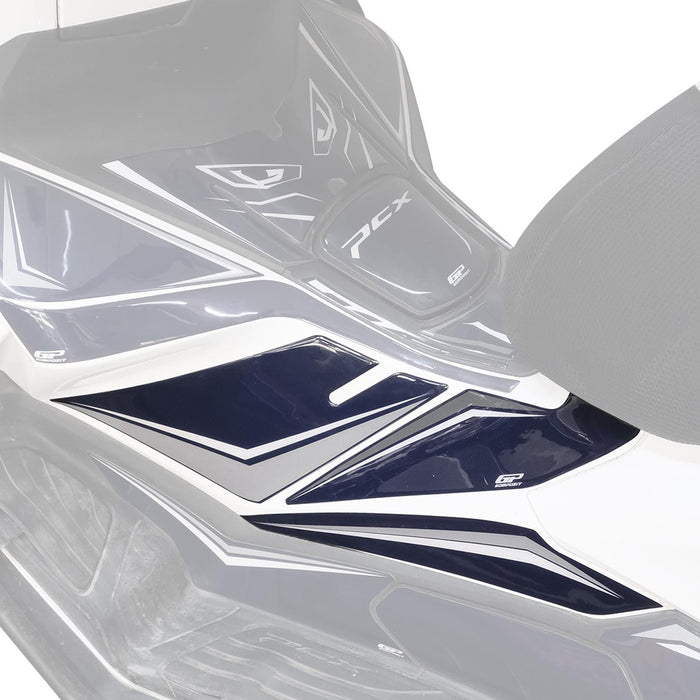 GP Kompozit Side Strip Tank Pad / Fuel Tank Protector Blue Compatible with Honda PCX125 / PCX150 2025-2026