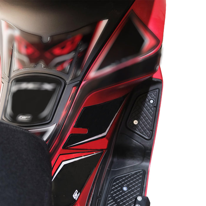 GP Kompozit Side Strip Tank Pad / Fuel Tank Protector Red Compatible with Honda PCX125 / PCX150 2025-2026