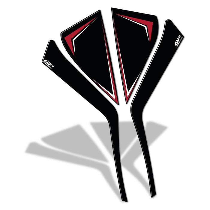 GP Kompozit Protector Lateral de Tanque Rojo Compatible con Honda PCX125 / PCX150 2023-2026