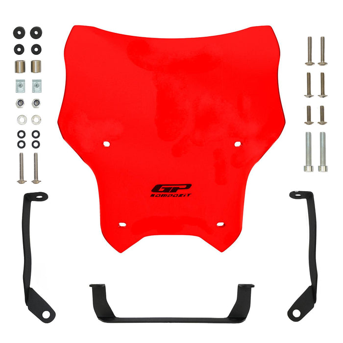 GP Kompozit Sport Windshield Windscreen Red Compatible For CFMOTO 250NK / 300NK 2018-2022