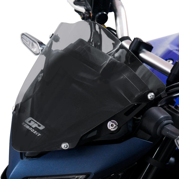 GP Kompozit Parabrisas deportivo ahumado compatible con Yamaha MT-25 / MT-03 2020-2023 