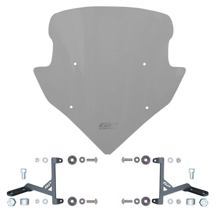 GP Kompozit Windshield Windscreen Smoked Compatible For Suzuki Avenis 125  2023-2024