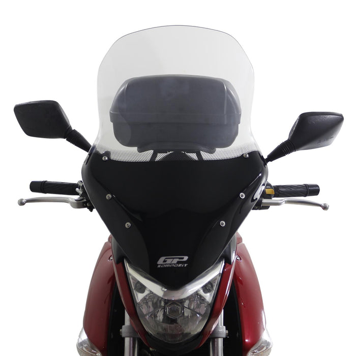 GP Kompozit Touring Windshield Windscreen Smoked Compatible For Suzuki GW250 Inazuma  2012-2016