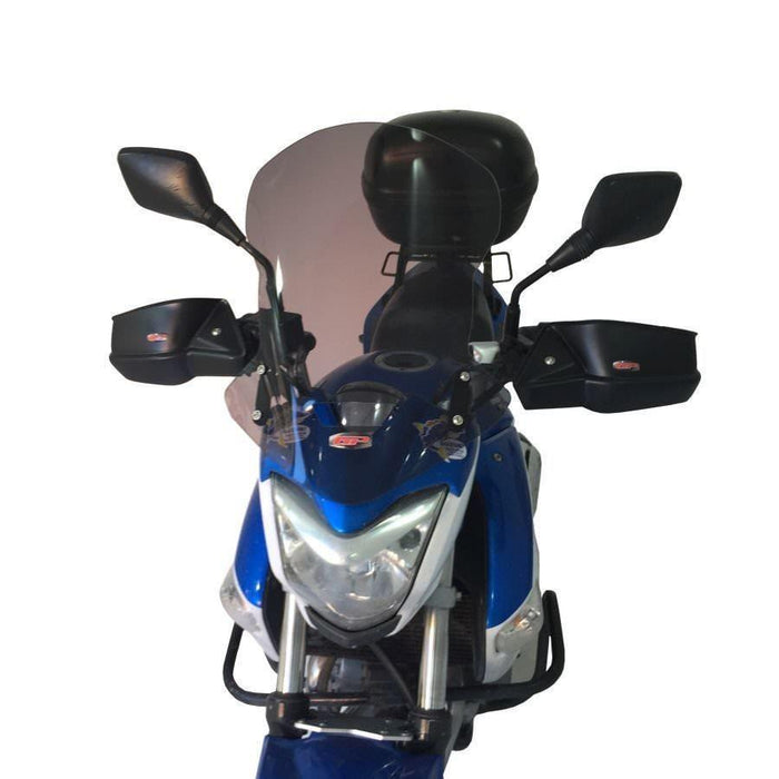 GP Kompozit Touring Pare-brise Noir Compatible pour Suzuki GW250 Inazuma 2012-2016 