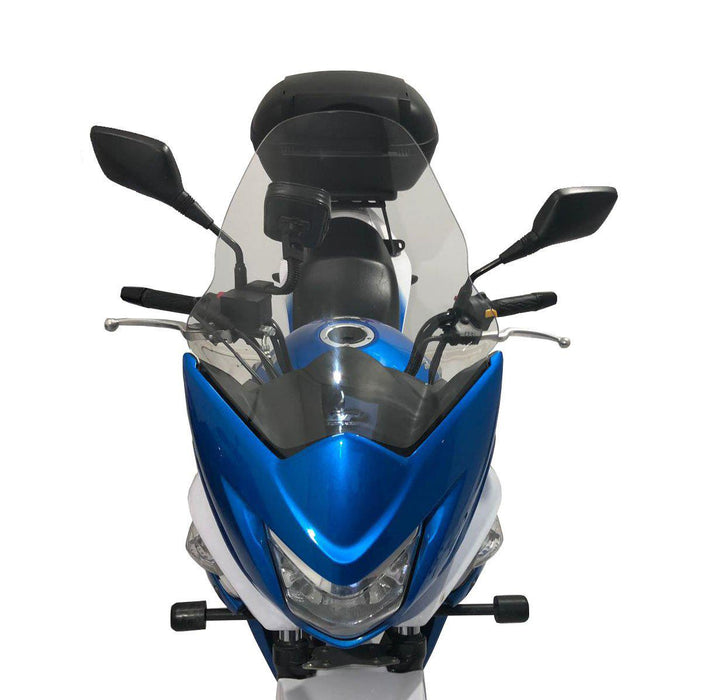 GP Kompozit Windshield Windscreen Black Compatible For Suzuki Inazuma F  2012-2016