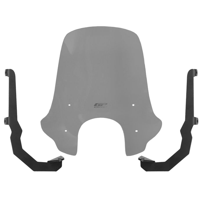 GP Kompozit Windshield Windscreen Smoked Compatible For SYM Fiddle 4 2022-2024 2022-2024