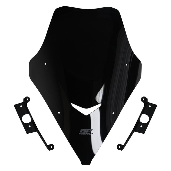 GP Kompozit Short Windshield Windscreen Black Compatible For Sym Jet X 125  2022-2023