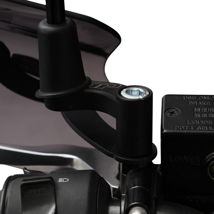 GP Kompozit Mirror Riser Extenders Black Compatible For Sym Jet X 125 2022-2024