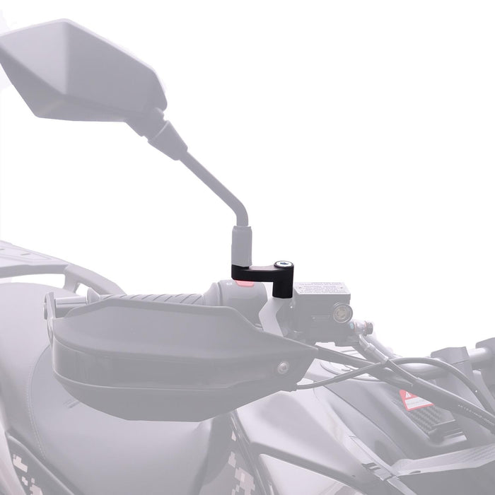 GP Kompozit Mirror Riser Extenders Black Compatible For SYM SYMNH T 125 / 200 / 300  2024