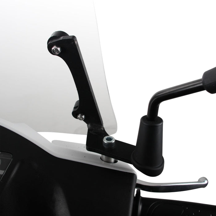 GP Kompozit Windshield Windscreen With Handguard Clear Compatible For Sym Orbit II 50  2022-2024