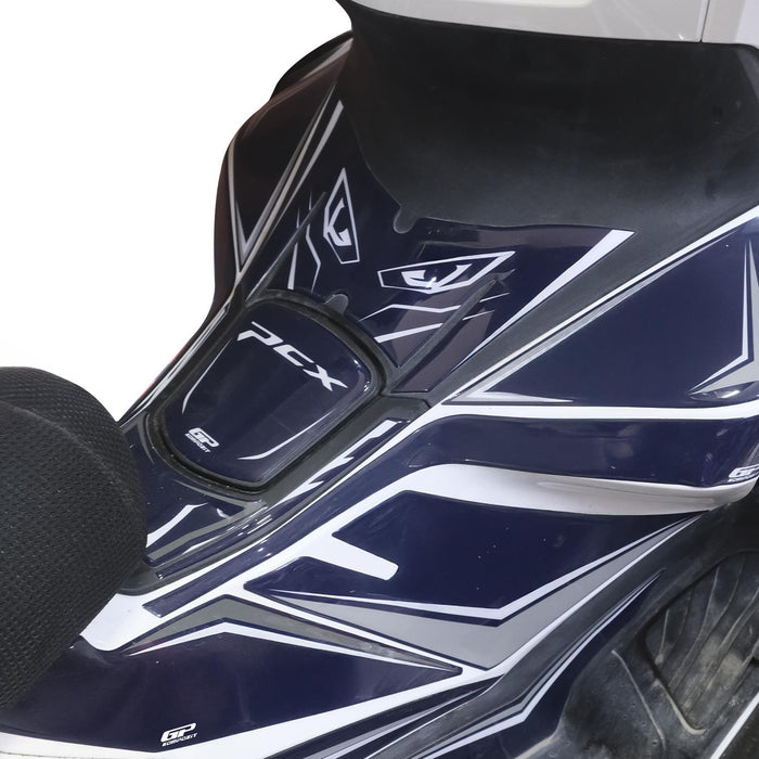 GP Kompozit Tank Pad / Fuel Tank Protector Blue Compatible with Honda PCX125 / PCX150 2025-2026