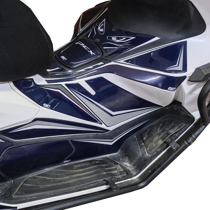 GP Kompozit Tank Pad / Fuel Tank Protector Blue Compatible with Honda PCX125 / PCX150 2025-2026