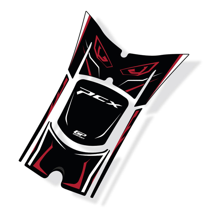 GP Kompozit Tank Pad / Fuel Tank Protector Red Compatible with Honda PCX125 / PCX150 2025-2026
