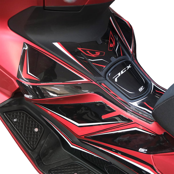 GP Kompozit Tank Pad / Fuel Tank Protector Red Compatible with Honda PCX125 / PCX150 2025-2026