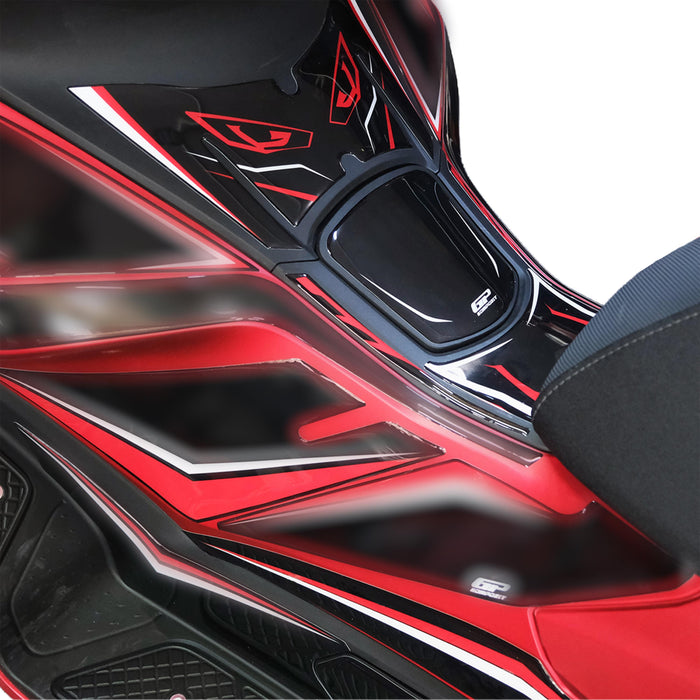 GP Kompozit Tank Pad / Fuel Tank Protector Red Compatible with Honda PCX125 / PCX150 2025-2026