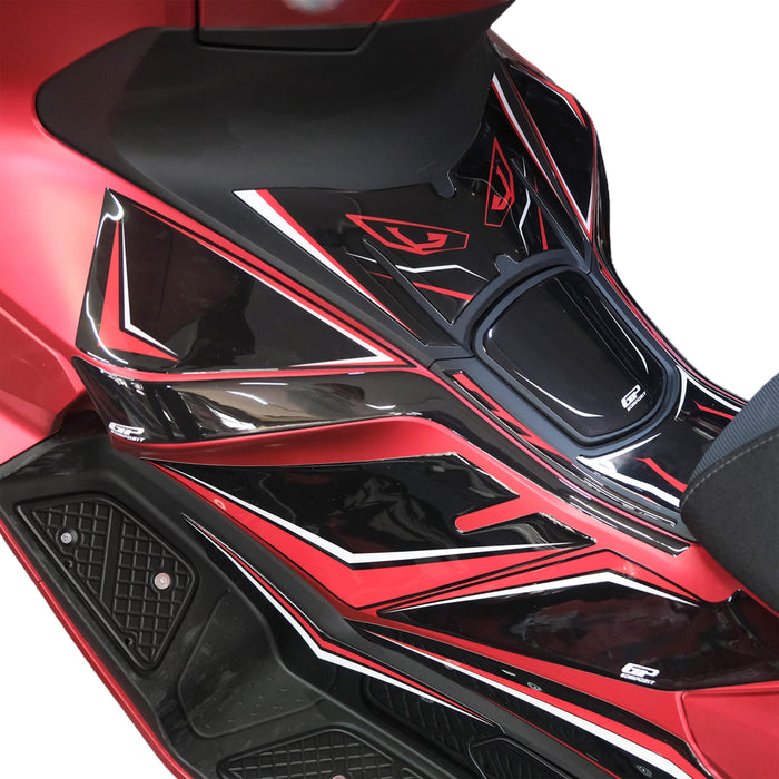 GP Kompozit Tank Pad / Fuel Tank Protector Red Compatible with Honda PCX125 / PCX150 2025-2026