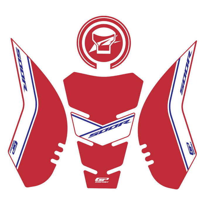 GP Kompozit Tank Pad Set Red Compatible For Honda CBR500R 2025