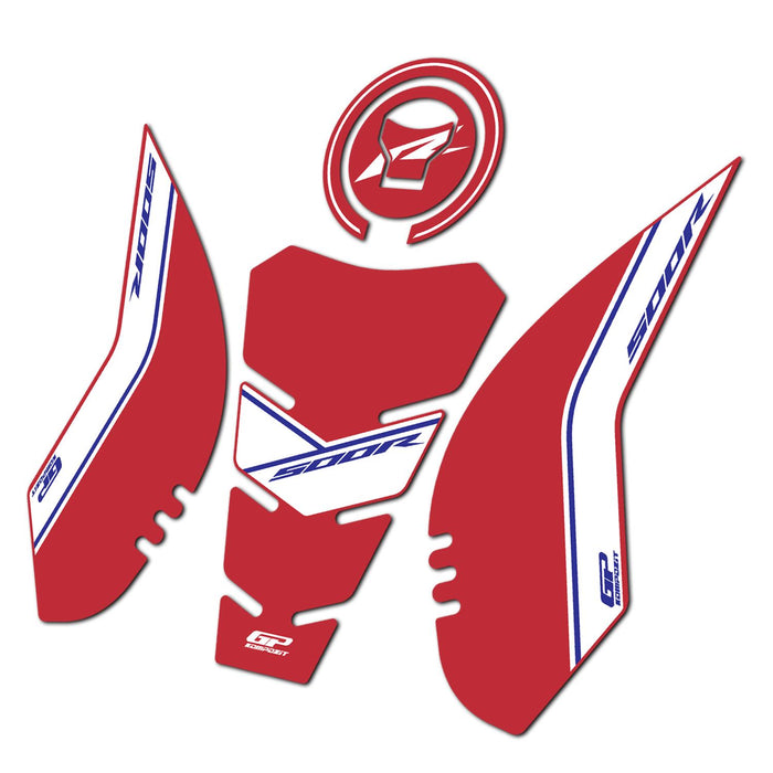 GP Kompozit Tank Pad Set Red Compatible For Honda CBR500R 2025