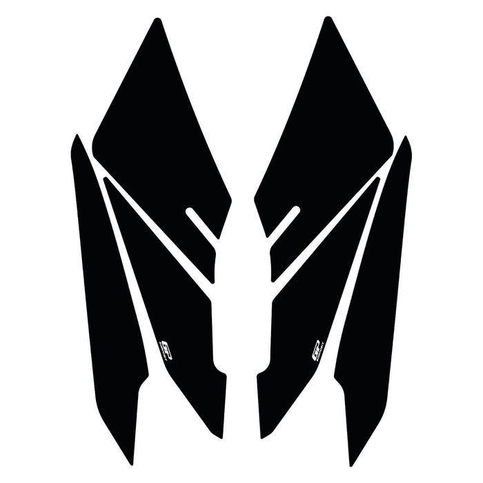 GP Kompozit Side Strip Tank Pad / Fuel Tank Protector Black Compatible with Honda PCX125 / PCX150 2025-2026