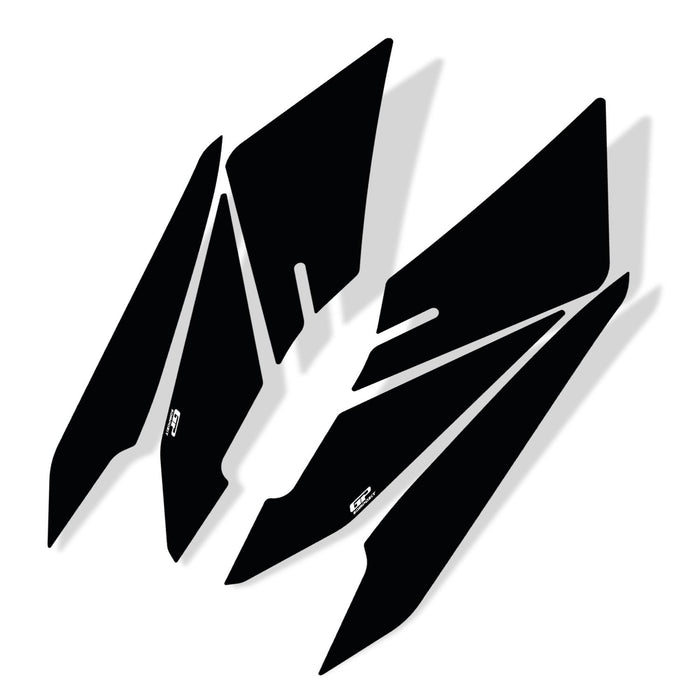 GP Kompozit Side Strip Tank Pad / Fuel Tank Protector Black Compatible with Honda PCX125 / PCX150 2025-2026