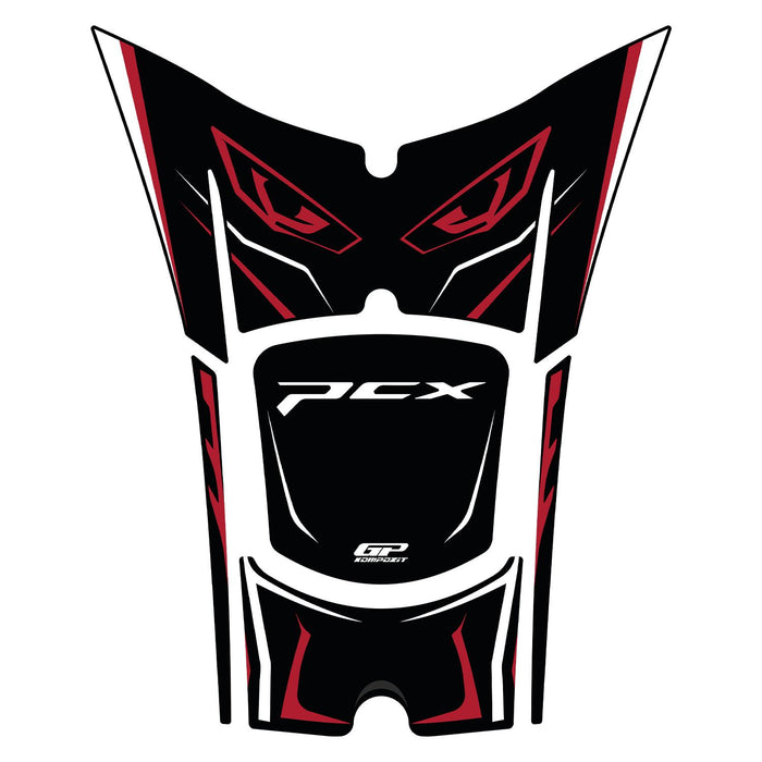 GP Kompozit Tank Pad / Fuel Tank Protector Red Compatible with Honda PCX125 / PCX150 2025-2026