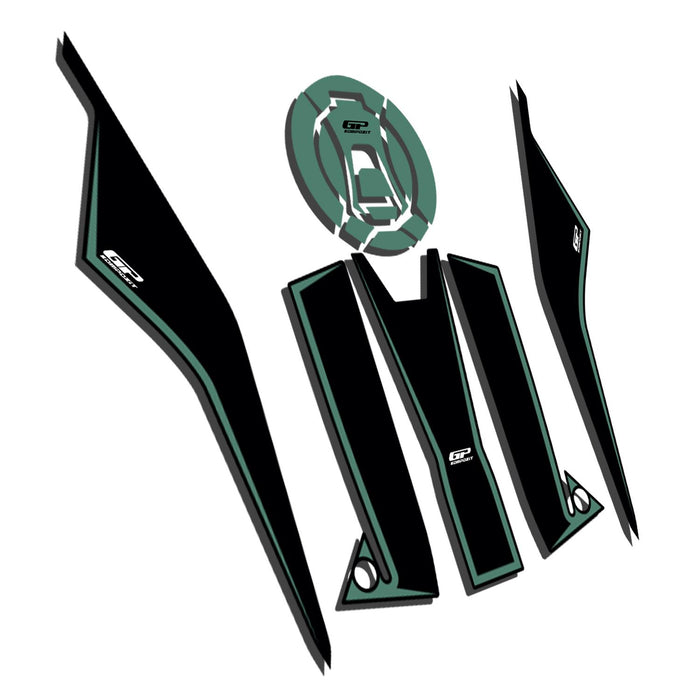GP Kompozit Tank Pad Set Green Compatible For Zontes ZT368T-G 2026
