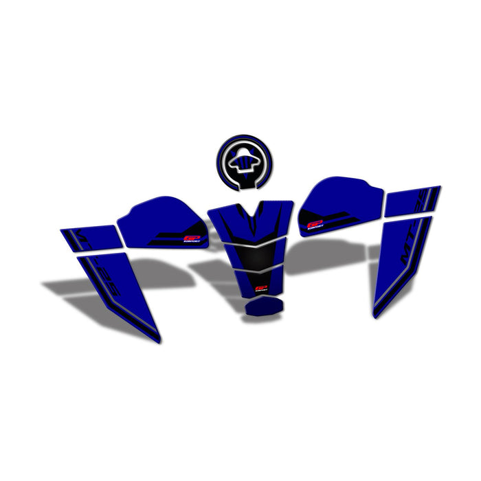 GP Kompozit Tank Pad Set Blue Compatible For Yamaha MT-25  2020-2024