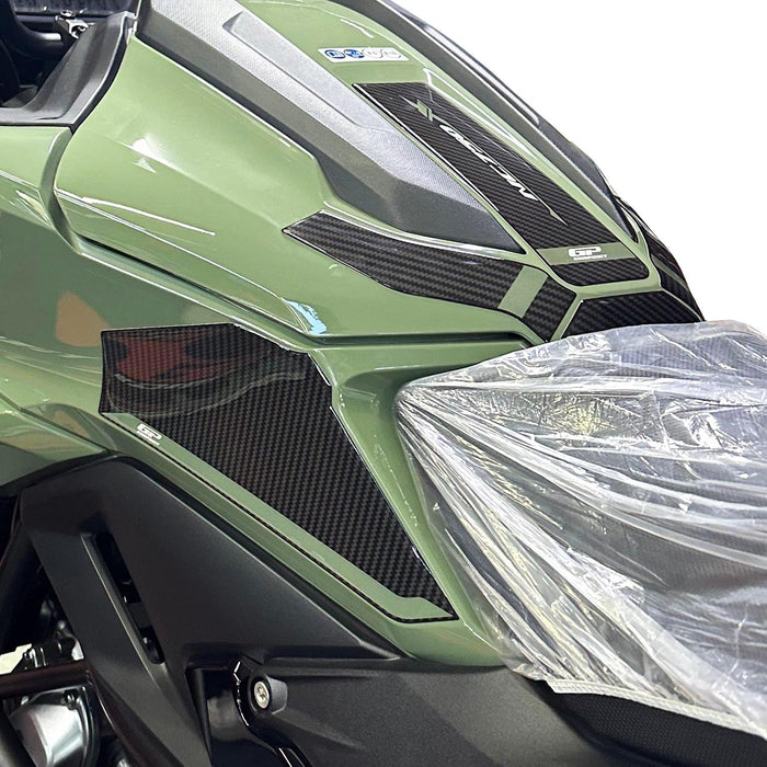 GP Kompozit Tank Pad Set Green-Carbon Compatible For Honda NC750X 2025