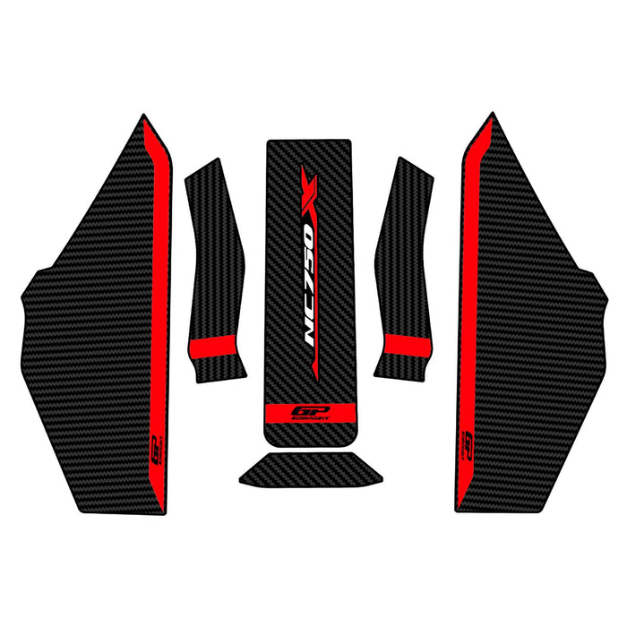 GP Kompozit Tank Pad Set Red-Carbon Compatible For Honda NC750X 2025
